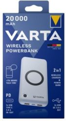 Varta 57909 101 111 bank mocy Litowo-polimerowy (LiPo) 20000 mAh Bezprzewodowe ładowanie Biały. Białe powerbanki Varta. Za 200.99 zł.