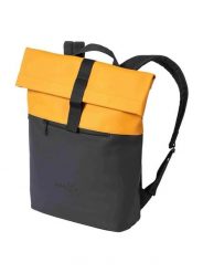 Plecak rolowany z kieszenią na laptopa – Honey / Black Meatfly. Żółte plecaki męskie Meatfly, bez wzorów, z materiału, eleganckie. Za 203.99 zł.
