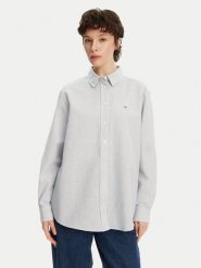 Tommy Jeans Koszula DW0DW20292 Niebieski Relaxed Fit. Niebieskie koszule damskie Tommy Jeans, l, bez wzorów, z bawełny, bez kołnierzyka, bez ramiączek. Za 249.99 zł.