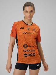 4F Koszulka meczowa replika domowa z sezonu 2025/26 uniseks 4F x Uni Opole - pomarańczowa XS. Brązowe t-shirty męskie 4F, m, bez wzorów, z dzianiny, bez kołnierzyka, bez ramiączek. Za 179.99 zł.