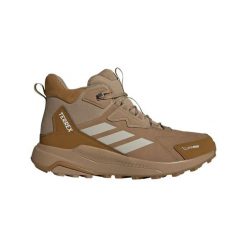Buty trekkingowe adidas Terrex Anylander Climaproof. Brązowe trekkingi męskie Adidas, z materiału, bez zapięcia. Za 503.40 zł.