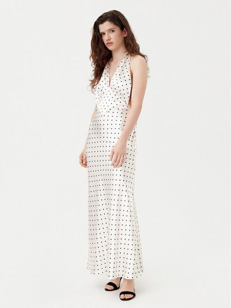 Bardot Sukienka wieczorowa 59317DB1 Écru Regular Fit. Sukienki damskie Bardot, bez wzorów, z syntetyku, wizytowe, bez kołnierzyka, bez ramiączek. Za 339.99 zł.