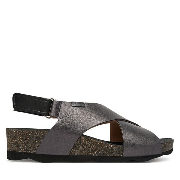 Sandały Pikolinos. Szare sandały damskie Pikolinos, bez wzorów, bez obcasa, na koturnie, bez zapięcia. Za 357.99 zł.