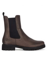 Remonte Botki D8694-90 Brązowy. Brązowe botki damskie Remonte, bez wzorów, ze skóry, bez obcasa, na płaskiej podeszwie, bez zapięcia. Za 359.00 zł.