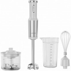 Hand Blender, 1200W in CB, White, Tiger Teeth Cutter, Whisk, Food Processor, Cup. Białe blendery Aeno. Za 172.38 zł.