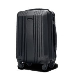 Walizka kabinowa Wings 20" KESTREL Dark Grey. Szare walizki męskie Wings, bez wzorów, z materiału, duże. Za 169.90 zł.