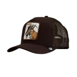 Czapka z daszkiem Goorin Bros. The Goat Trucker 101-0385-BRO. Brązowe czapki damskie Goorin Bros, bez wzorów. Za 167.00 zł.