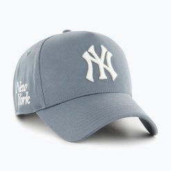 Czapka z daszkiem 47 Brand MLB New York Yankees Foundation Offside Dt. Niebieskie czapki damskie 47 Brand, bez wzorów. Za 119.99 zł.