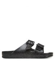 ONLY Shoes Klapki 15316873 Czarny. Czarne klapki damskie ONLY Shoes, bez wzorów, ze skóry, bez obcasa, bez zapięcia. Za 49.99 zł.