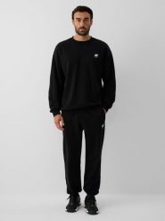 4F Spodnie dresowe joggery męskie - czarne L. Czarne spodnie sportowe męskie 4F, l, bez wzorów, z dresówki. Za 149.99 zł.