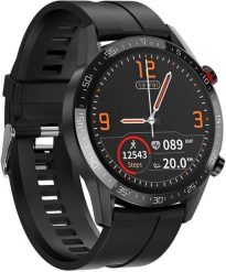 Smartwatch L13 czarny. Czarne zegarki smartwatch R2 Invest, bez wzorów. Za 207.93 zł.