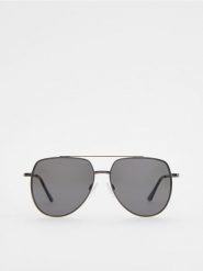 Okulary przeciwsłoneczne AVIATOR - czarny. Czarne okulary przeciwsłoneczne damskie Reserved. W wyprzedaży za 32.99 zł.