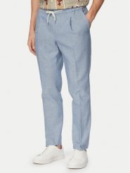 HUGO Spodnie materiałowe Getlin 50559695 Niebieski Slim Fit. Niebieskie szorty męskie Hugo, bez wzorów, z bawełny. Za 649.99 zł.