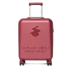 Walizka kabinowa Beverly Hills Polo Club. Czerwone walizki damskie Beverly Hills Polo Club, bez wzorów. Za 299.99 zł.