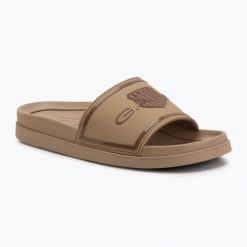 Klapki męskie GANT Pierbay. Brązowe klapki męskie GANT, bez wzorów, z syntetyku, bez zapięcia. Za 159.99 zł.