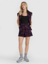 4F Spodenki dresowe damskie - multikolor S. Szorty damskie 4F, bez wzorów, z bawełny, eleganckie. W wyprzedaży za 59.99 zł.