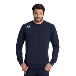 Bluza Arena Crew Solid. Niebieskie bluzy damskie ARENA, bez wzorów, sportowe, bez ramiączek, bez kaptura. Za 292.00 zł.