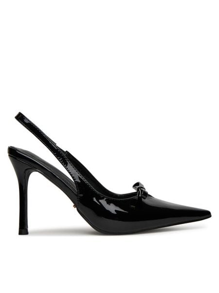 DeeZee Szpilki HT834-1 Czarny. Czarne szpilki damskie DeeZee, bez wzorów, z materiału, bez obcasa, na szpilce, bez zapięcia. Za 139.99 zł.