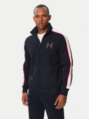 Tommy Hilfiger Bluza Pique H Badge MW0MW44957 Granatowy Regular Fit. Niebieskie bluzy męskie Tommy Hilfiger, m, bez wzorów, z bawełny, bez ramiączek, bez kaptura. Za 699.99 zł.