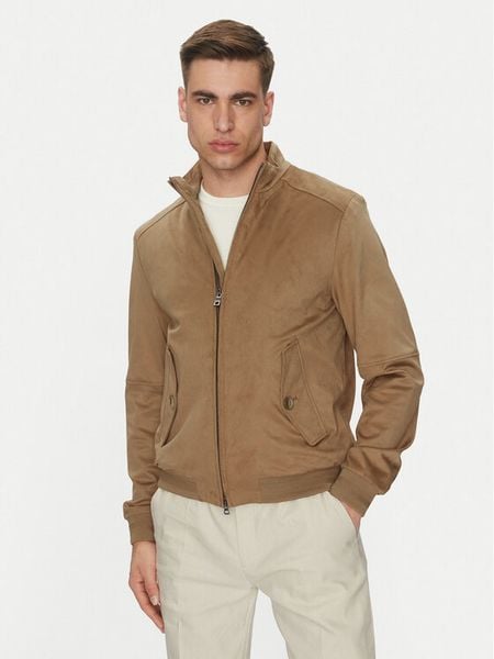 Geox Kurtka z imitacji skóry Blainey M5520P T3196 F5265 Beżowy Regular Fit. Brązowe kurtki męskie Geox, m, bez wzorów, ze skóry, bez kaptura. Za 489.99 zł.