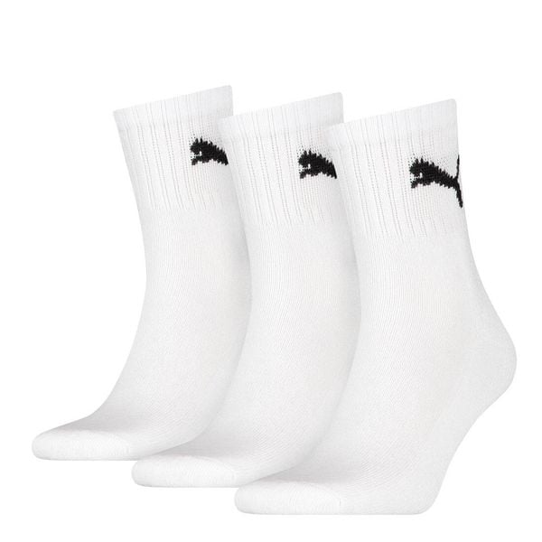 Skarpety dla dorosłych Puma Short Crew 3P 3Pack. Białe skarpetki damskie Puma, bez wzorów, z bawełny. Za 37.90 zł.