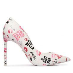 Szpilki Aldo. Białe szpilki damskie Aldo, bez wzorów, bez obcasa, na szpilce, bez zapięcia. Za 379.99 zł.