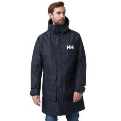 Wodoodporna kurtka Helly Hansen Rigging. Niebieskie kurtki męskie Helly Hansen, m, bez wzorów, bez kaptura. Za 1,418.50 zł.