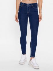Tommy Jeans Jeansy Nora DW0DW16008 Granatowy Skinny Fit. Niebieskie jeansy damskie Tommy Jeans, bez wzorów, z bawełny. Za 469.99 zł.