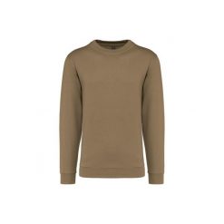 Bluza z okrągłym dekoltem Kariban. Brązowe bluzy damskie KARIBAN, xs, bez wzorów, z bawełny, bez ramiączek, bez kaptura. Za 128.50 zł.