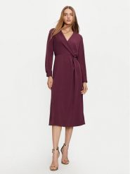 Haveone Sukienka codzienna AFS-M062 Bordowy Regular Fit. Czerwone sukienki damskie Haveone, na co dzień, m, bez wzorów, z syntetyku, bez kołnierzyka, bez ramiączek, proste. Za 339.99 zł.