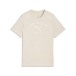 Młodzieżowa koszulka PUMA Class z grafiką PUMA. Biała bluzki damskie Puma, m, bez wzorów, młodzieżowe, bez kołnierzyka, bez ramiączek. Za 89.00 zł.