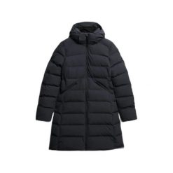 Parka dla kobiet Superdry City Mid. Brązowe parki damskie Superdry, na zimę, bez wzorów, z puchu, bez kaptura. Za 729.10 zł.