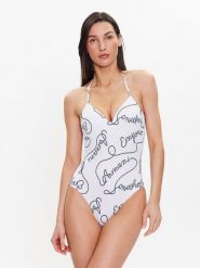Emporio Armani Strój kąpielowy 262642 3R310 10410 Biały. Białe stroje kąpielowe damskie Emporio Armani, s, bez wzorów, z syntetyku. Za 819.99 zł.