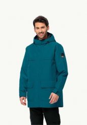 JACK WOLFSKIN Kurtka zimowa męska Winterlager Parka M teal r.L. Niebieskie parki męskie Jack Wolfskin, na zimę, l, bez wzorów, z materiału, eleganckie, bez kołnierzyka, bez kaptura. Za 679.25 zł.