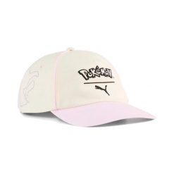 Czapka z daszkiem Puma x Pokemon Dad. Brązowe czapki damskie Puma, bez wzorów, sportowe. Za 270.00 zł.