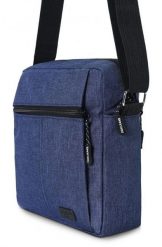 Męska Torebka Na Ramię - (Listonoszka) - Pako Jeans - Ciemnoniebieska. Niebieskie torby na ramię męskie Pako Jeans, z jeansu, na ramię, małe. Za 49.99 zł.