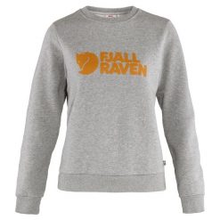 Bluza damska Fjallraven Logo Sweater. Czerwone bluzy damskie Fjällräven, l, bez wzorów, casualowe, bez ramiączek, bez kaptura. Za 444.99 zł.