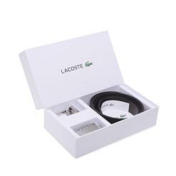 Pasek Lacoste. Czarne paski męskie Lacoste. Za 439.99 zł.