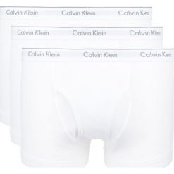 Calvin Klein 3-pack Bokserki Biały. Białe bokserki męskie Calvin Klein, bez wzorów, z bawełny. Za 180.95 zł.