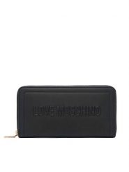 LOVE MOSCHINO Portfel Signature Love JC5500PP1PLE0000 Czarny. Czarne portfele damskie Love Moschino, ze skóry. Za 459.99 zł.