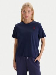 Beverly Hills Polo Club T-Shirt W126-BHLTS-1031-20X Granatowy Regular Fit. Niebieskie t-shirty damskie Beverly Hills Polo Club, m, bez wzorów, z bawełny, bez kołnierzyka, bez ramiączek. Za 89.99 zł.