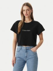 Calvin Klein Underwear T-Shirt LV00QS7656 Czarny Boxy Fit. Czarne t-shirty damskie Calvin Klein Underwear, xl, bez wzorów, z bawełny, bez kołnierzyka, bez ramiączek. Za 129.99 zł.