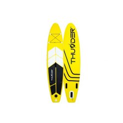 Deska SUP 320 cm wyporna pompowana stand up paddle THUNDER plecak zestaw. Białe plecaki męskie THUNDER, bez wzorów, z gumy, sportowe. Za 799.00 zł.