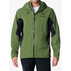 Kurtka przeciwdeszczowa męska Columbia Mazama Trail Shell. Zielone kurtki męskie Columbia, m, bez wzorów, sportowe, bez kaptura. Za 660.99 zł.