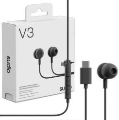 Słuchawki Sudio Earbuds | V3 | USB-C | In-ear | Microphone | Dusty Black (V3BLK). Czarne słuchawki dokanałowe Sudio. Za 55.05 zł.