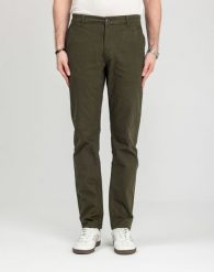 Męskie Spodnie Materiałowe Marcus Gerry Chino 5052 Olive Green 16-200126. Zielone eleganckie spodnie męskie MARCUS, bez wzorów, z bawełny, klasyczne. Za 169.99 zł.