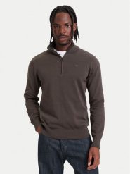 G-Star Sweter Refined D30783-E813 Khaki Regular Fit. Brązowe swetry męskie G-Star, m, bez wzorów, z syntetyku, retro, bez kołnierzyka, bez ramiączek. Za 389.99 zł.