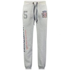 Spodnie dresowe Geographical Norway MUBBER EO-PR BLENDED GREY MEN 100 B67. Szare spodnie sportowe męskie Geographical Norway, bez wzorów, z dresówki, trekkingowe. Za 129.00 zł.