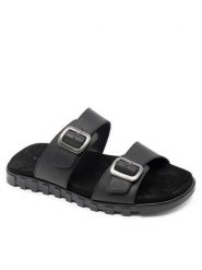 Lasocki Klapki CODE-102 MB Czarny. Czarne klapki męskie Lasocki, bez wzorów, ze skóry, bez zapięcia. Za 159.99 zł.