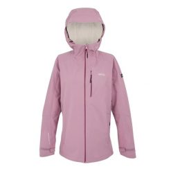 Damska kurtka wodoodporna Regatta Birchdale II. Czerwone kurtki sportowe damskie Regatta, bez wzorów, z tkaniny, bez ramiączek, bez kaptura, trekkingowe. Za 382.00 zł.